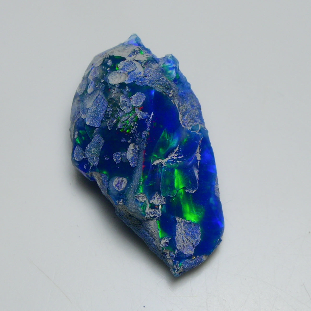 Rare Blue Opal 19.30 Carats | Natural Blue Ethiopian Opal Rough - Ready for Cutting & Jewelry!