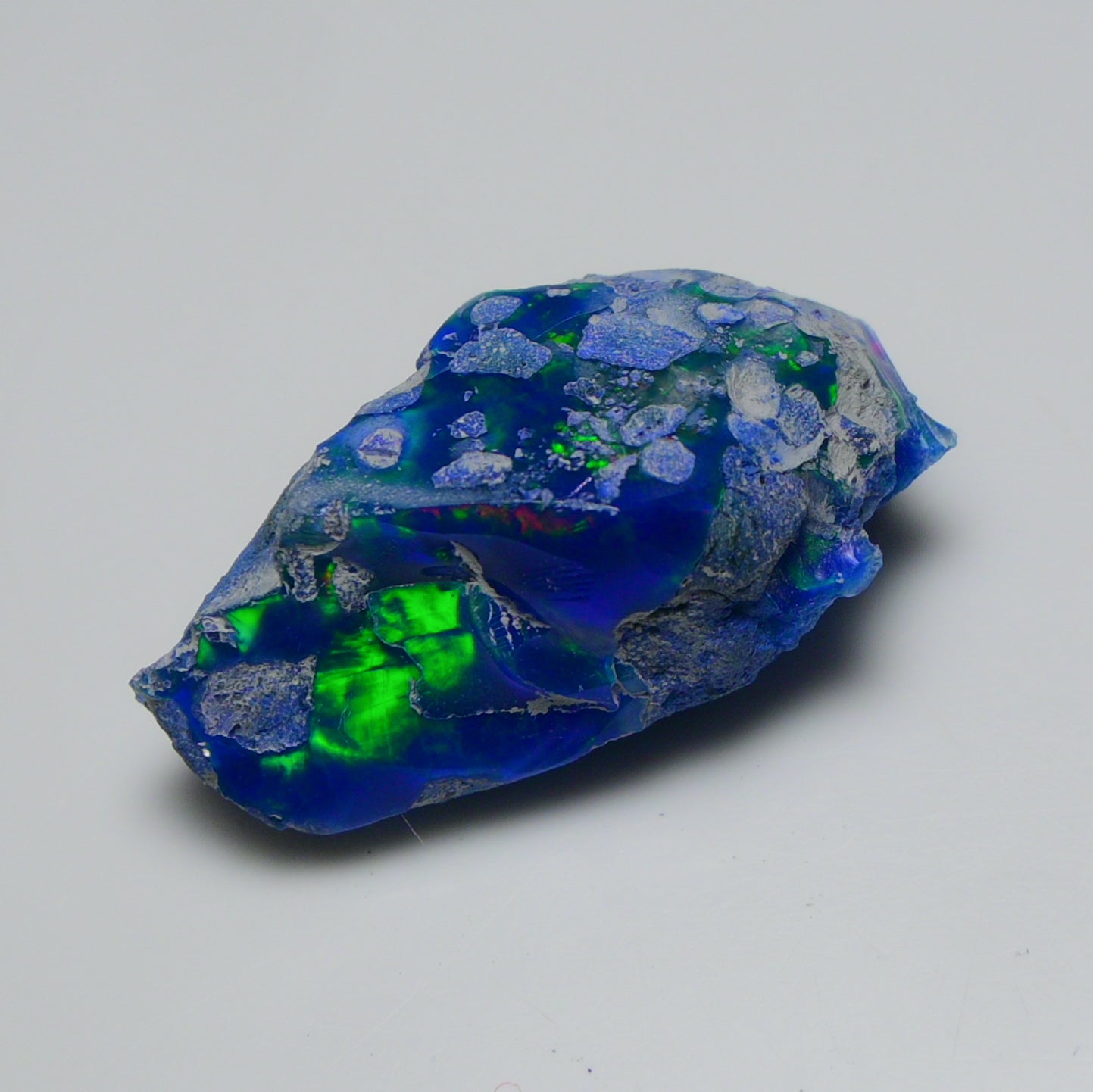 Rare Blue Opal 19.30 Carats | Natural Blue Ethiopian Opal Rough - Ready for Cutting & Jewelry!