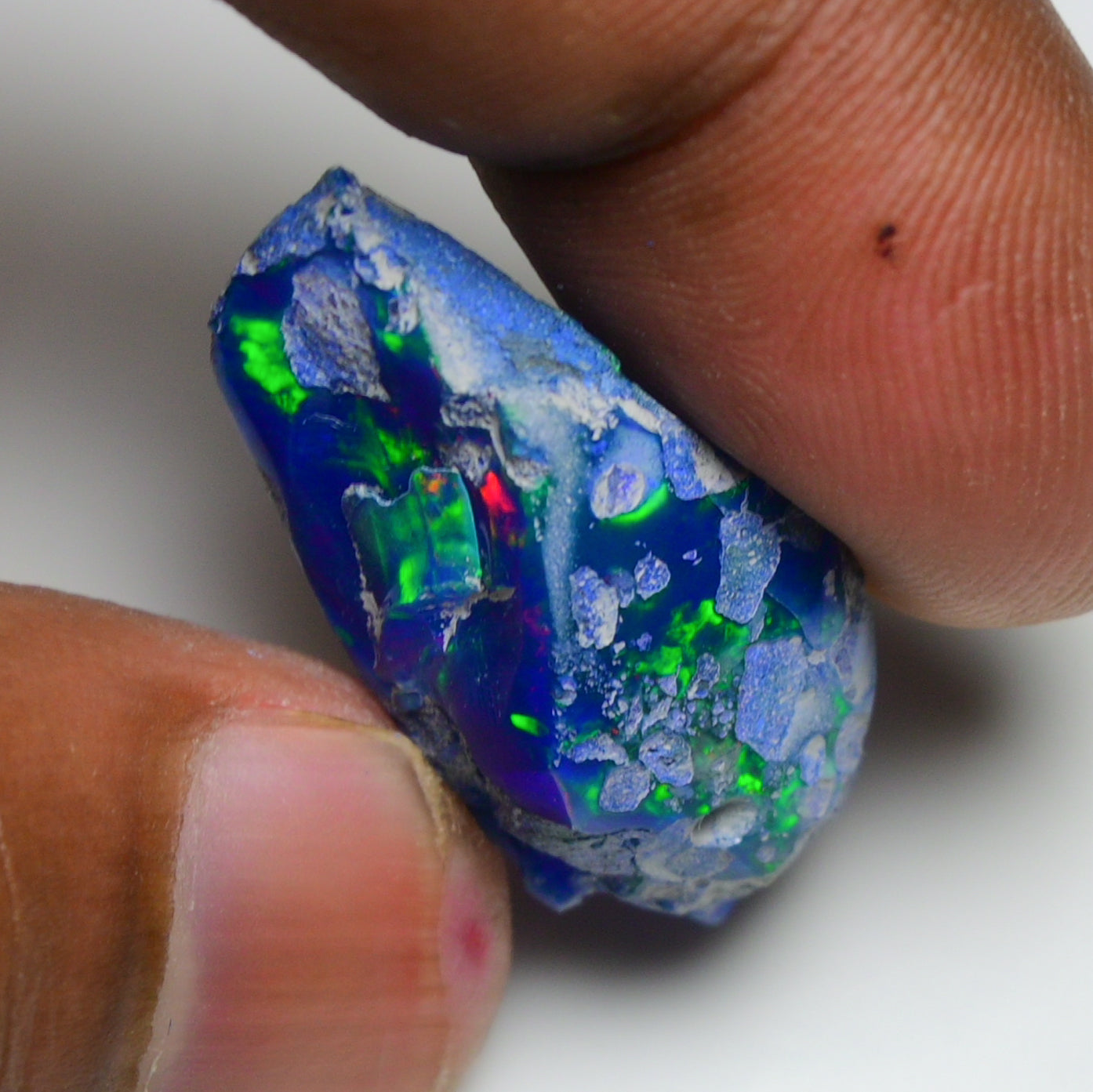 Rare Blue Opal 19.30 Carats | Natural Blue Ethiopian Opal Rough - Ready for Cutting & Jewelry!