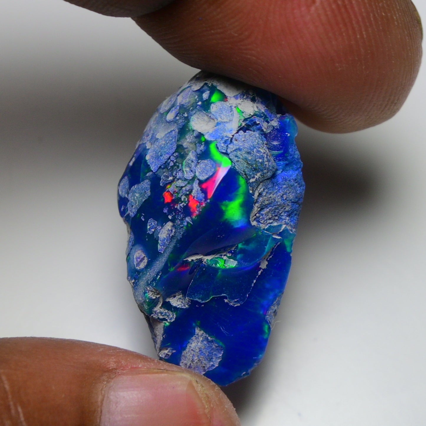 Rare Blue Opal 19.30 Carats | Natural Blue Ethiopian Opal Rough - Ready for Cutting & Jewelry!