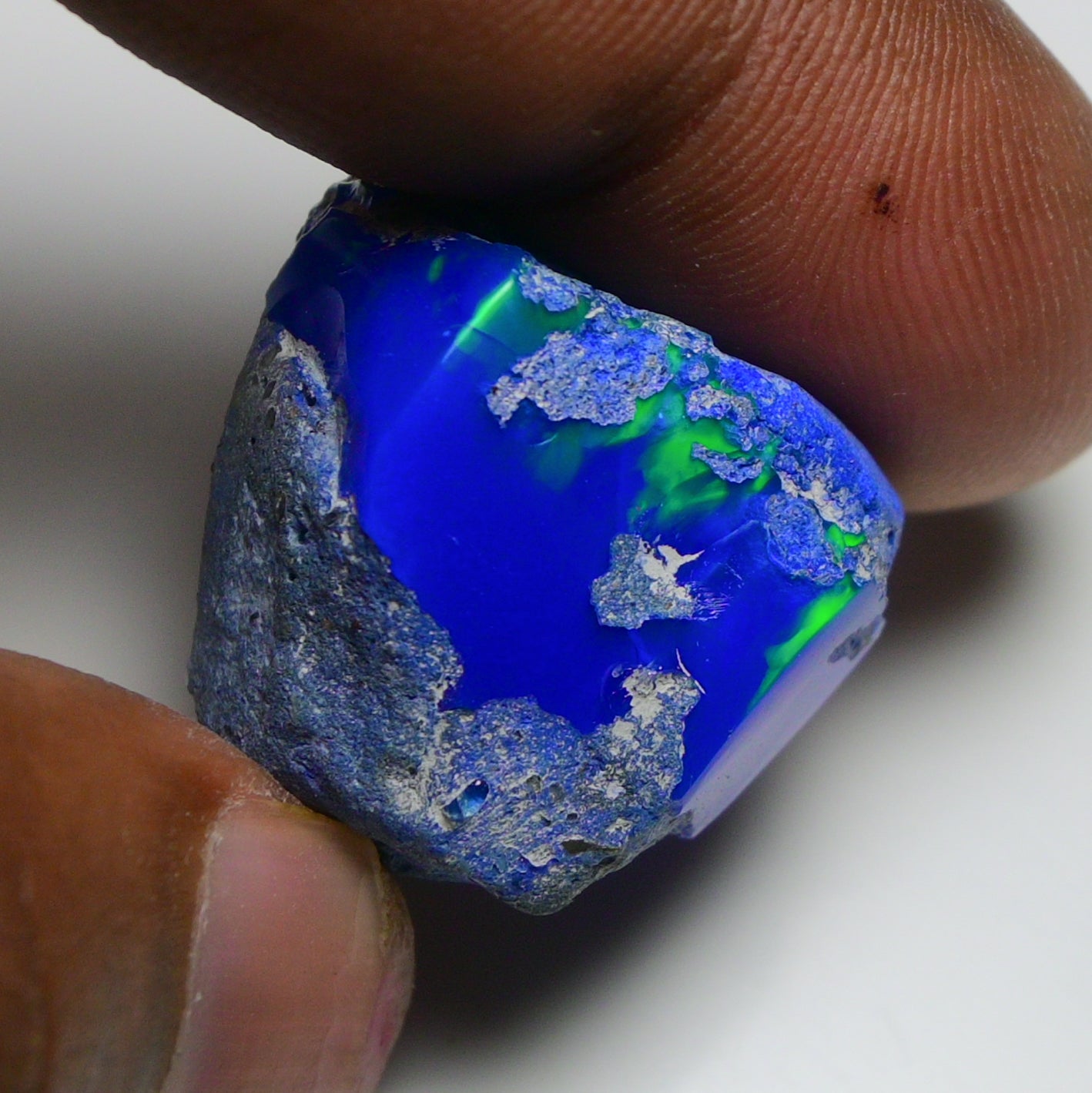 Rare Blue Opal 32.10 Carats | Natural Blue Ethiopian Opal Rough - Ready for Cutting & Jewelry!