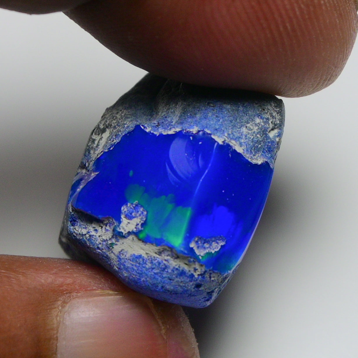 Rare Blue Opal 32.10 Carats | Natural Blue Ethiopian Opal Rough - Ready for Cutting & Jewelry!