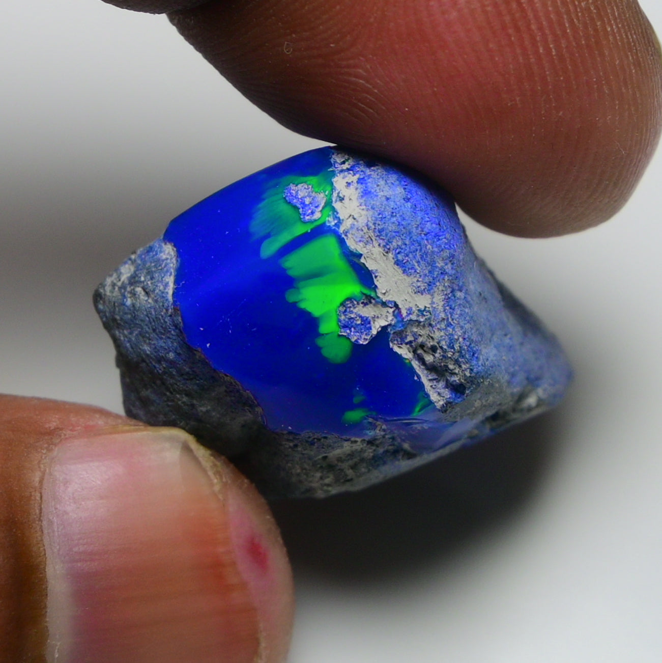 Rare Blue Opal 32.10 Carats | Natural Blue Ethiopian Opal Rough - Ready for Cutting & Jewelry!