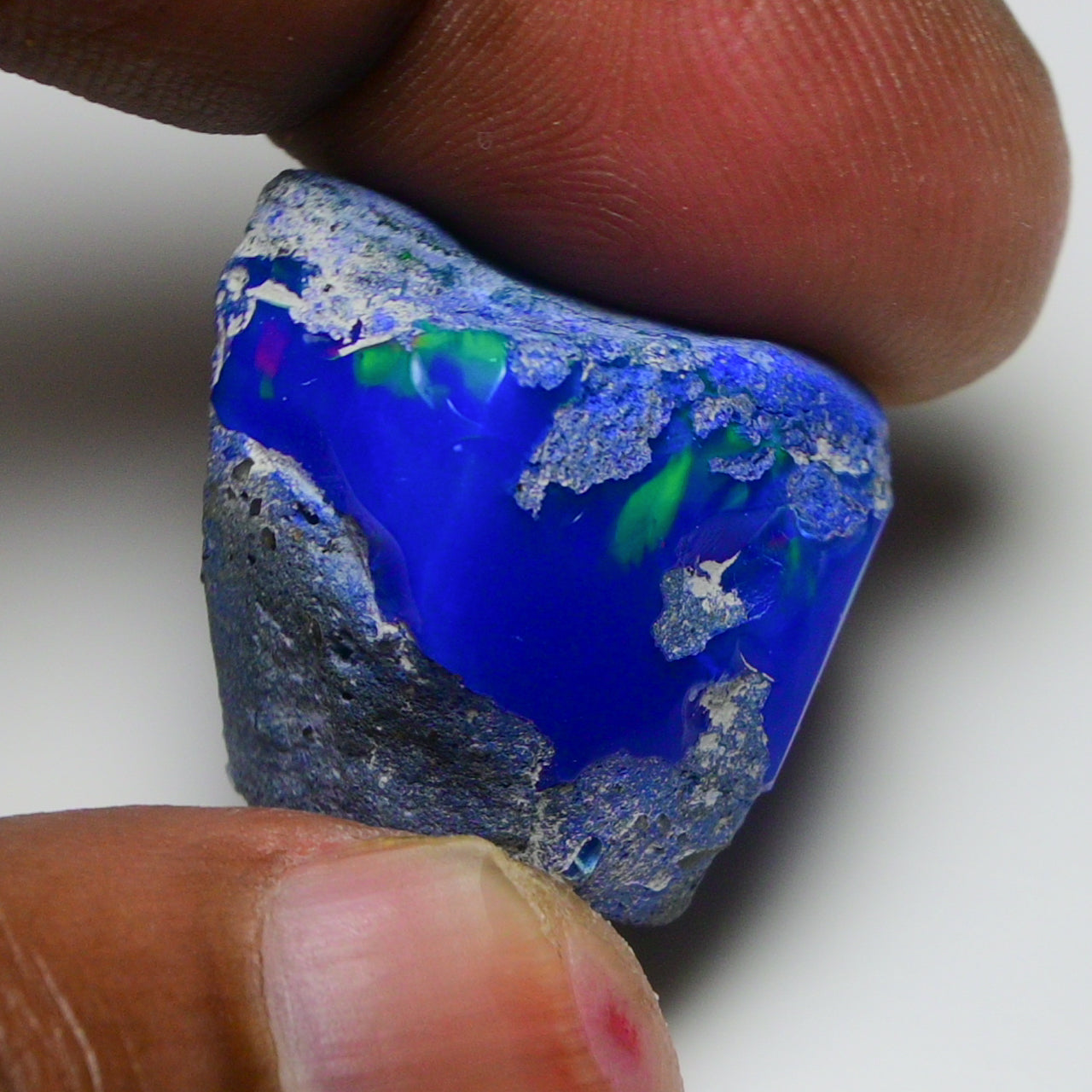 Rare Blue Opal 32.10 Carats | Natural Blue Ethiopian Opal Rough - Ready for Cutting & Jewelry!