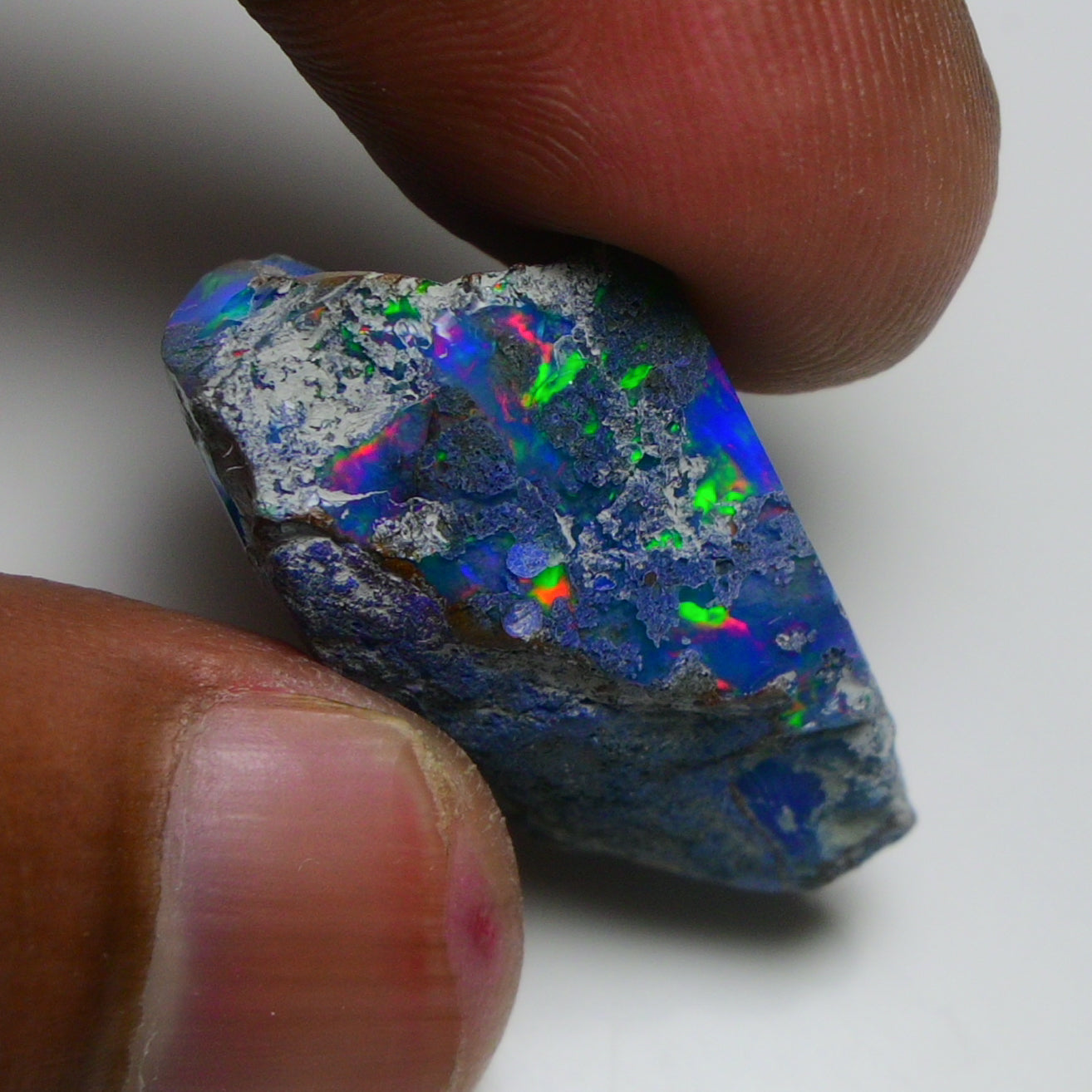 Rare Blue Opal 24.00 Carats | Natural Blue Ethiopian Opal Rough - Ready for Cutting & Jewelry!