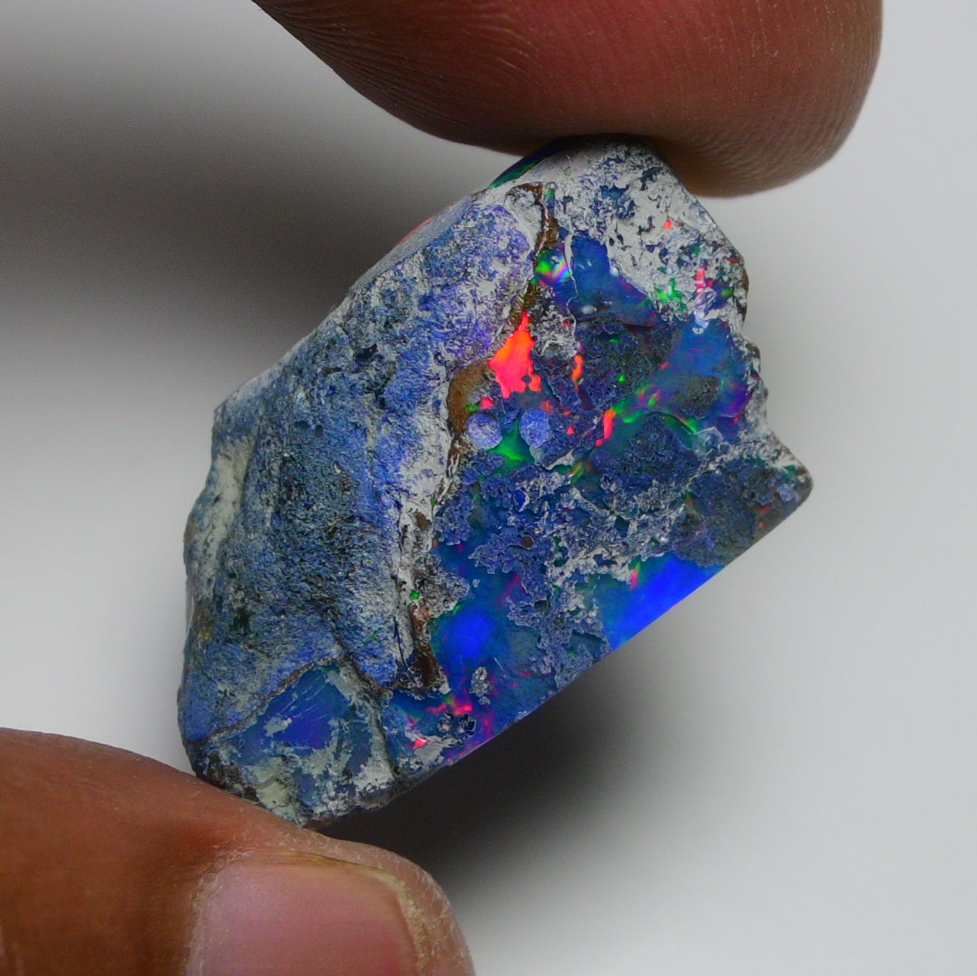 Rare Blue Opal 24.00 Carats | Natural Blue Ethiopian Opal Rough - Ready for Cutting & Jewelry!