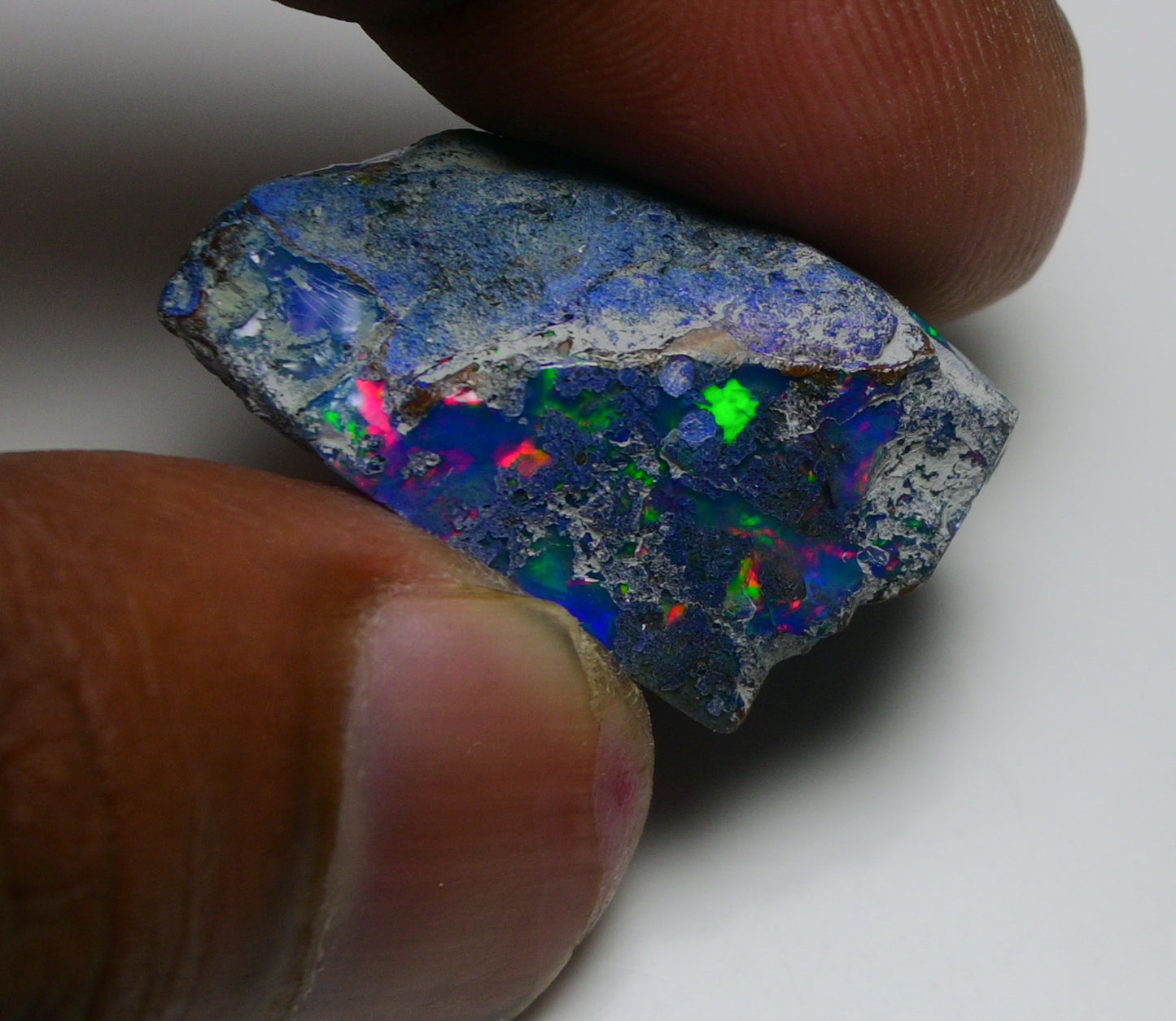 Rare Blue Opal 24.00 Carats | Natural Blue Ethiopian Opal Rough - Ready for Cutting & Jewelry!