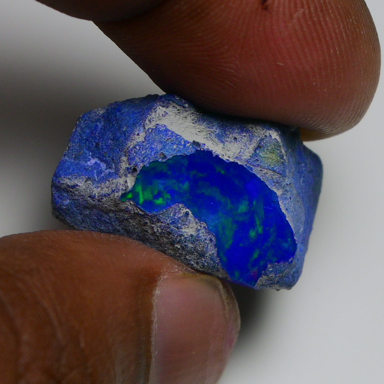 Rare Blue Opal 23.25 Carats | Natural Blue Ethiopian Opal Rough - Ready for Cutting & Jewelry!