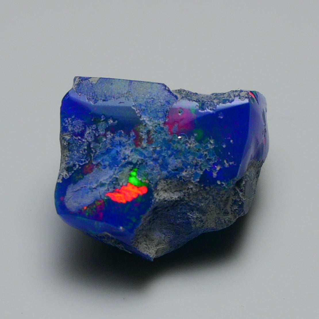 Rare Blue Opal 19.75 Carats | Natural Blue Ethiopian Opal Rough - Ready for Cutting & Jewelry!