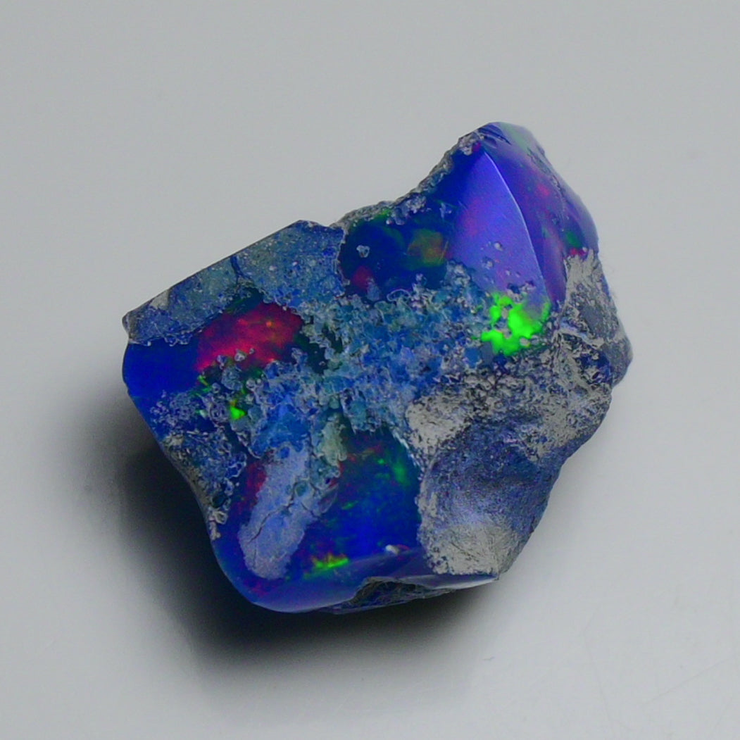 Rare Blue Opal 19.75 Carats | Natural Blue Ethiopian Opal Rough - Ready for Cutting & Jewelry!