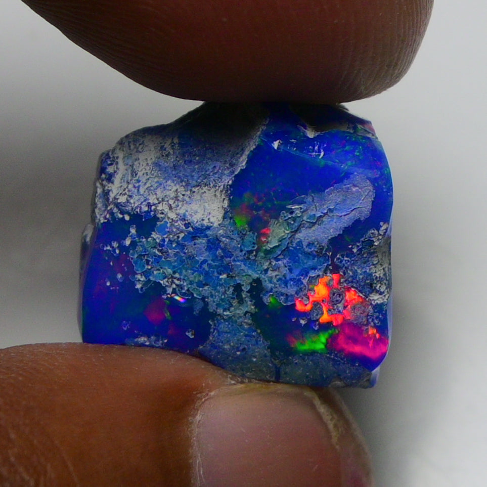 Rare Blue Opal 19.75 Carats | Natural Blue Ethiopian Opal Rough - Ready for Cutting & Jewelry!