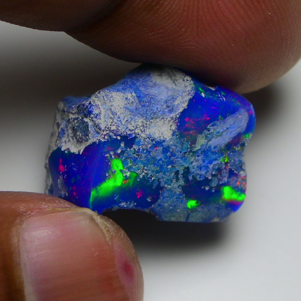 Rare Blue Opal 19.75 Carats | Natural Blue Ethiopian Opal Rough - Ready for Cutting & Jewelry!