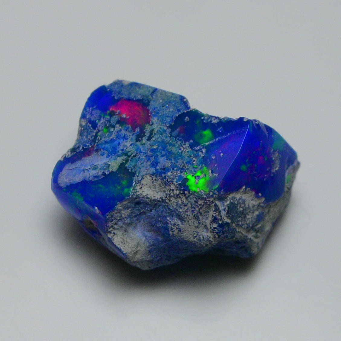 Rare Blue Opal 19.75 Carats | Natural Blue Ethiopian Opal Rough - Ready for Cutting & Jewelry!