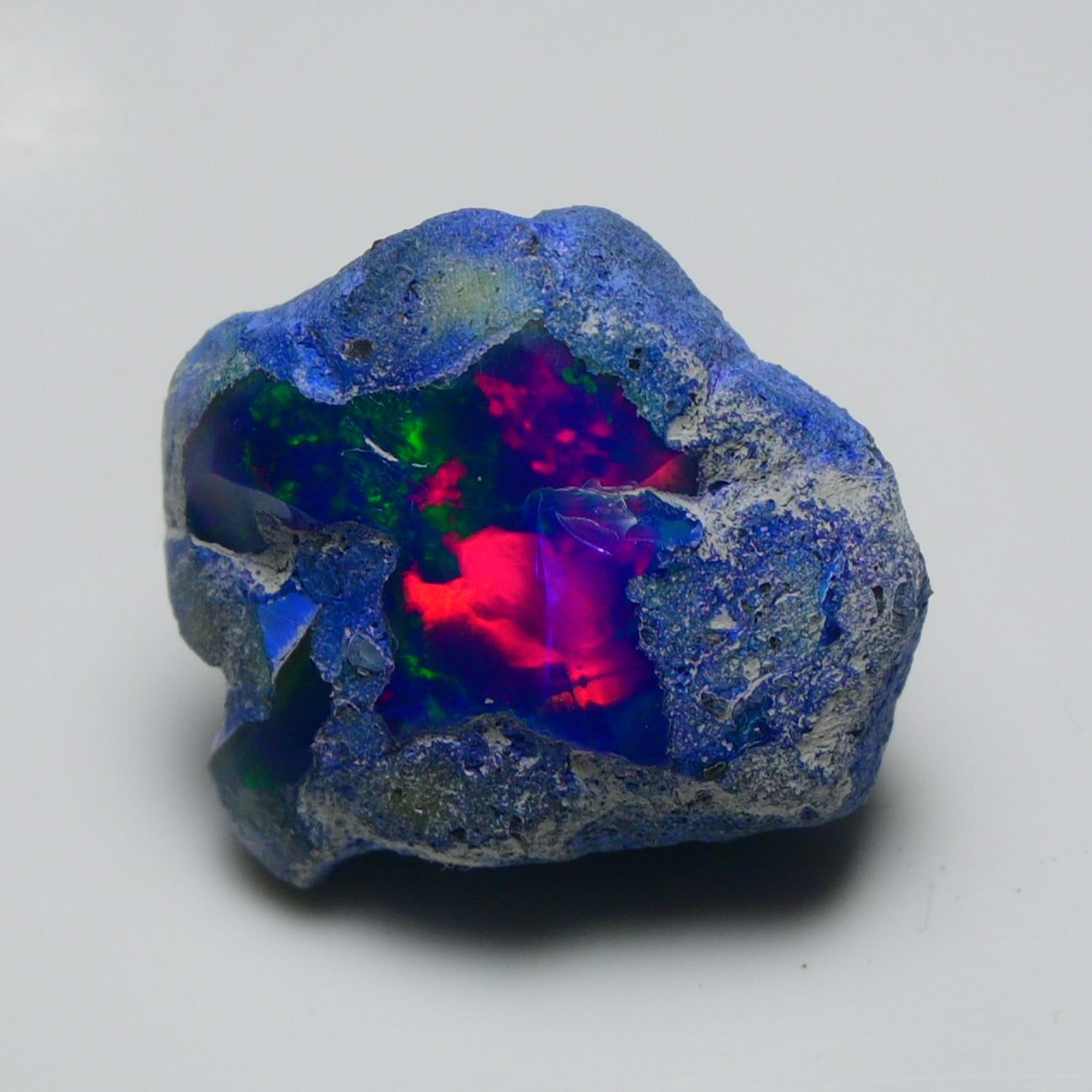 Rare Blue Opal 26.60 Carats | Natural Blue Ethiopian Opal Rough - Ready for Cutting & Jewelry!