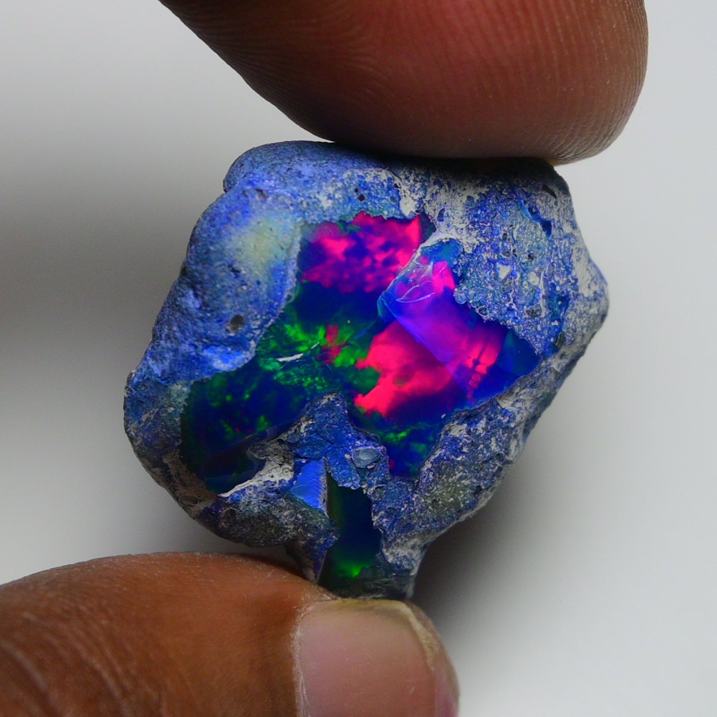 Rare Blue Opal 26.60 Carats | Natural Blue Ethiopian Opal Rough - Ready for Cutting & Jewelry!