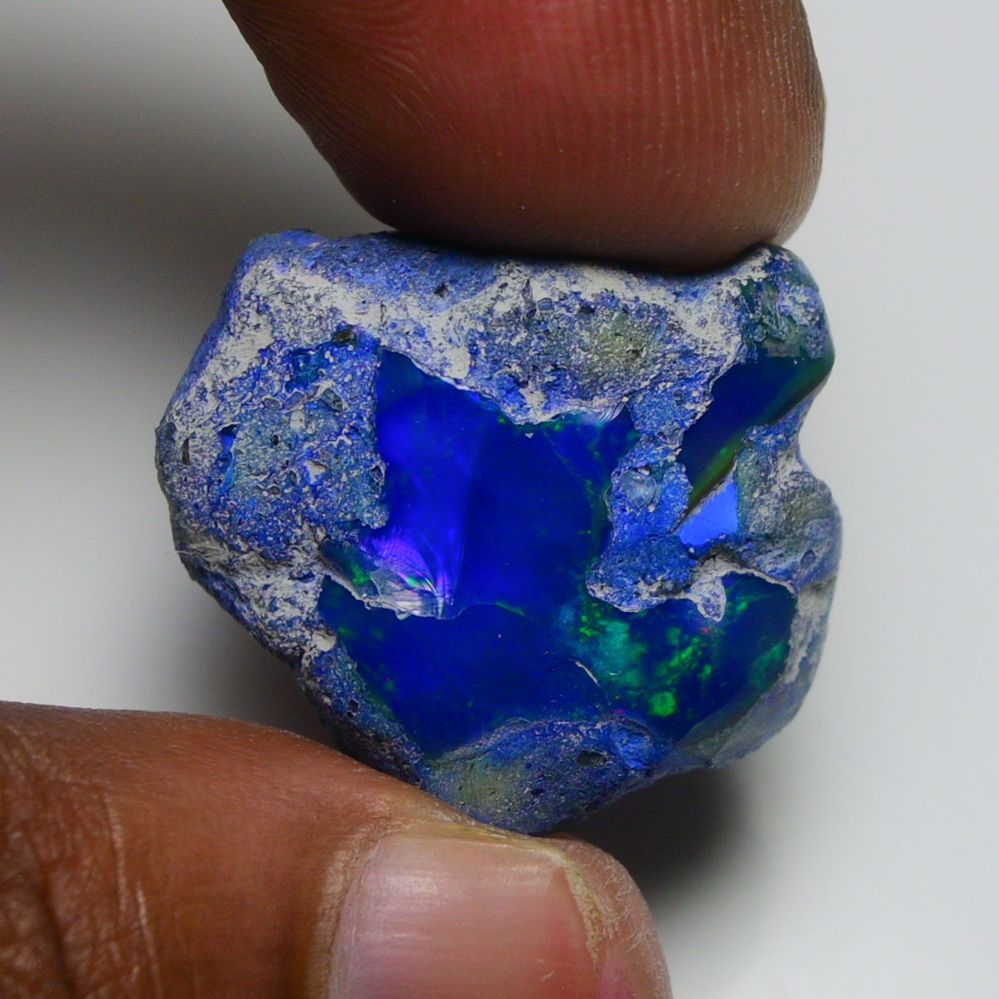 Rare Blue Opal 26.60 Carats | Natural Blue Ethiopian Opal Rough - Ready for Cutting & Jewelry!