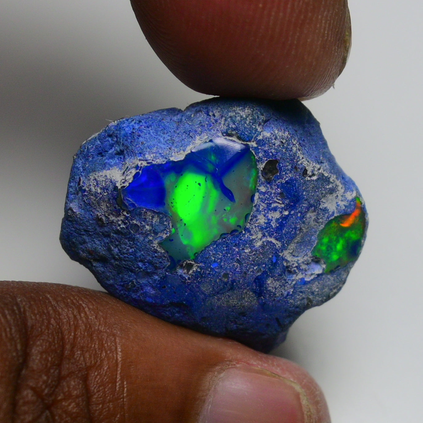 Rare Blue Opal 26.60 Carats | Natural Blue Ethiopian Opal Rough - Ready for Cutting & Jewelry!