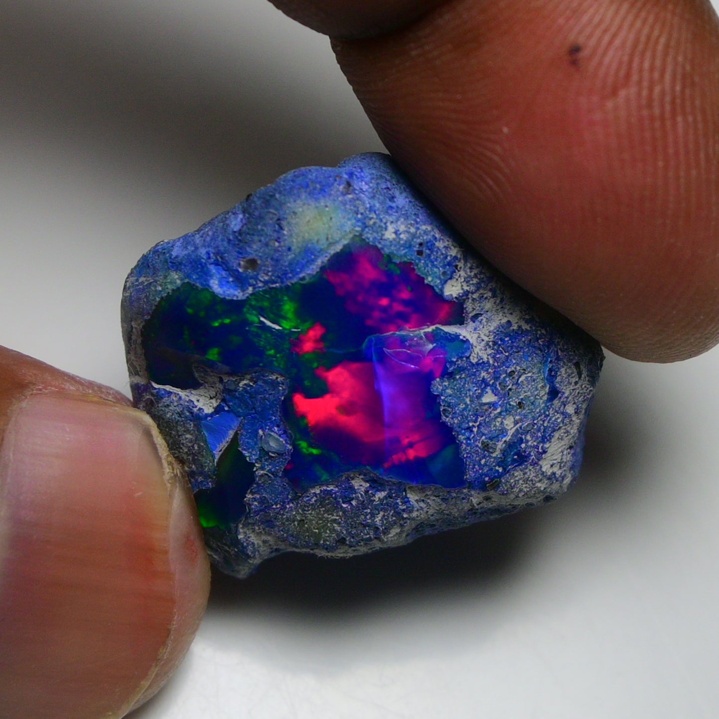 Rare Blue Opal 26.60 Carats | Natural Blue Ethiopian Opal Rough - Ready for Cutting & Jewelry!