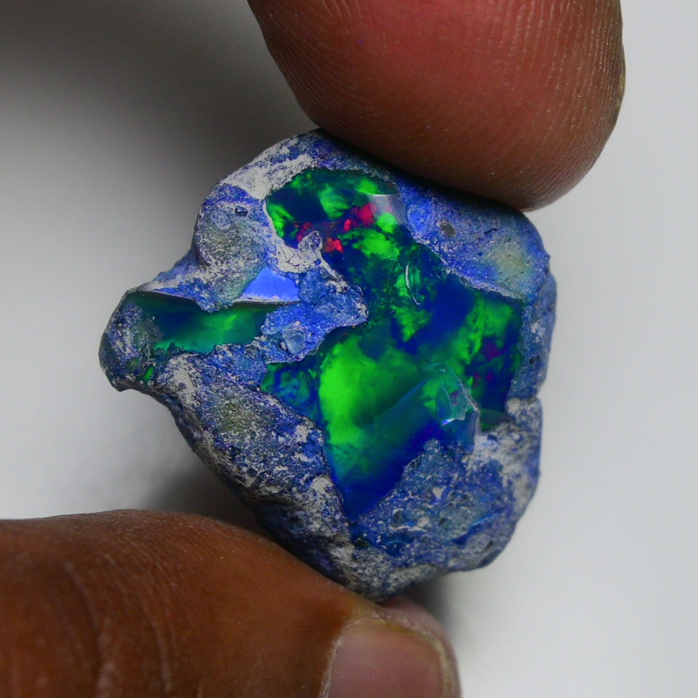 Rare Blue Opal 26.60 Carats | Natural Blue Ethiopian Opal Rough - Ready for Cutting & Jewelry!