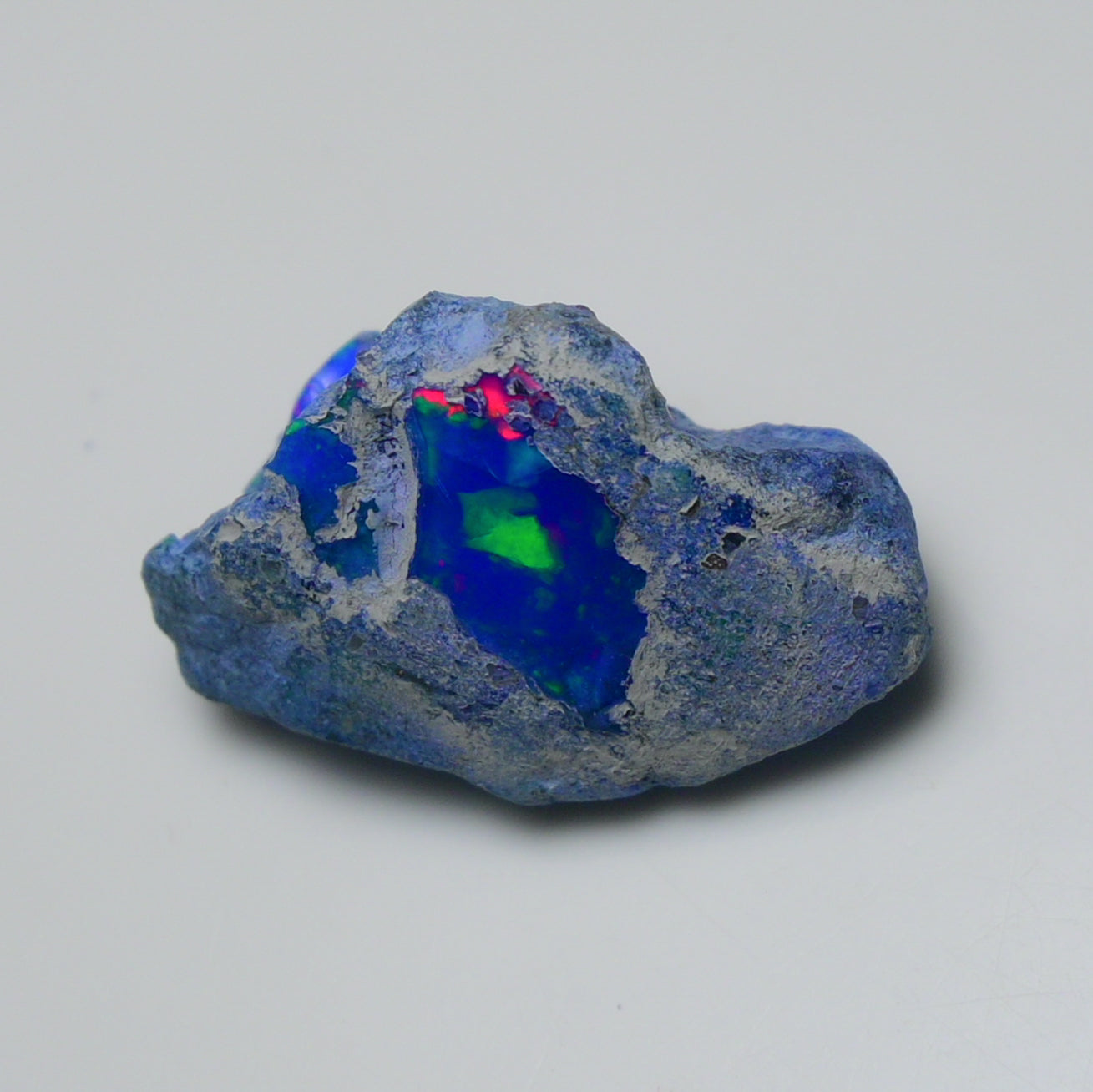 Rare Blue Opal 16.80 Carats | Natural Blue Ethiopian Opal Rough - Ready for Cutting & Jewelry!