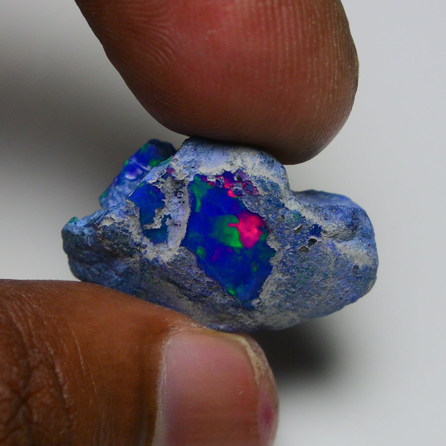 Rare Blue Opal 16.80 Carats | Natural Blue Ethiopian Opal Rough - Ready for Cutting & Jewelry!