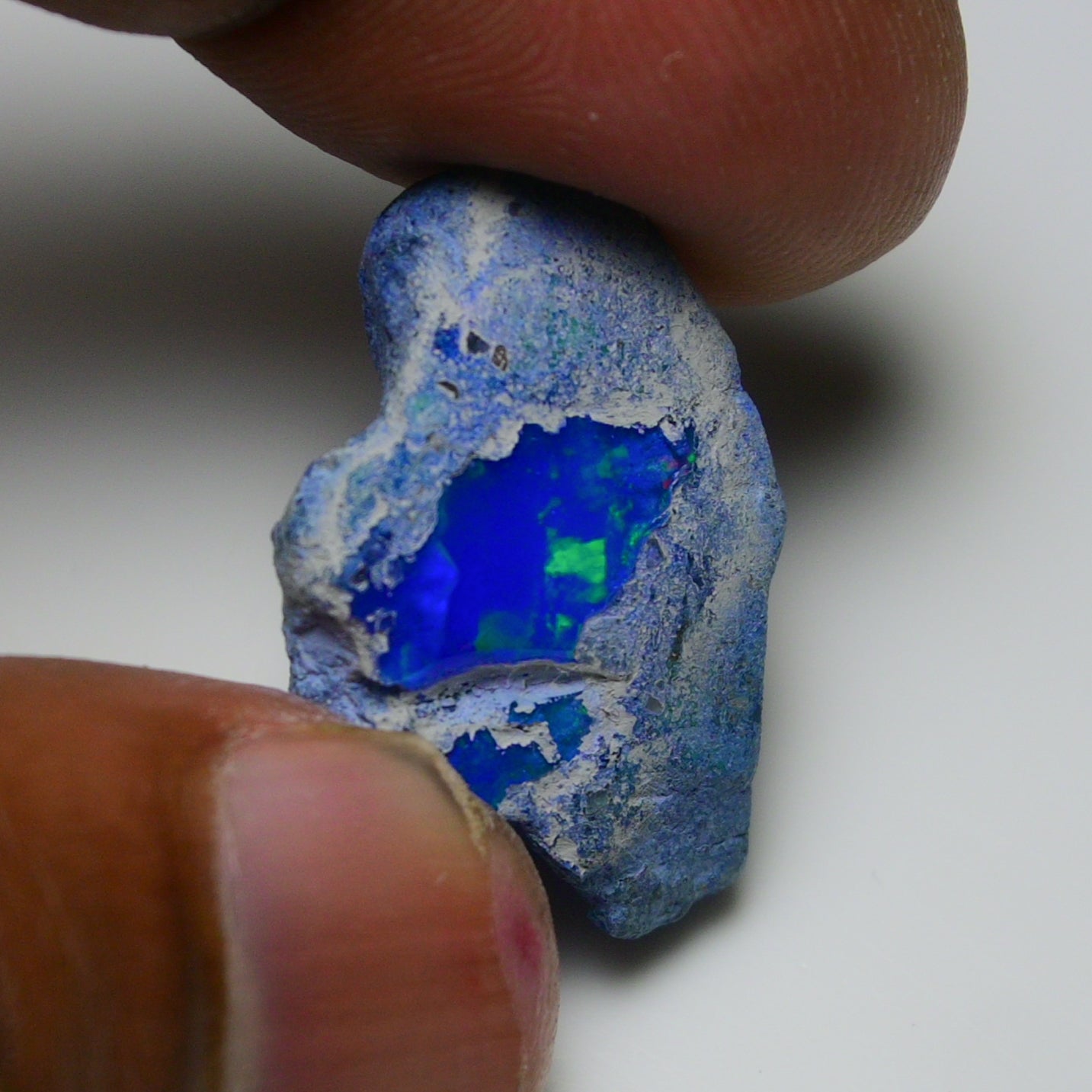 Rare Blue Opal 16.80 Carats | Natural Blue Ethiopian Opal Rough - Ready for Cutting & Jewelry!