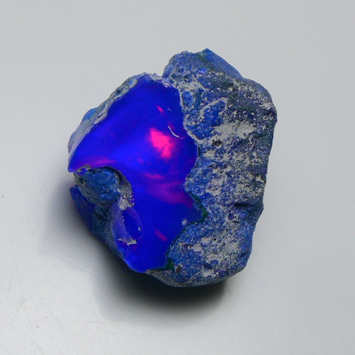 Rare Blue Opal 15.25 Carats | Natural Blue Ethiopian Opal Rough - Ready for Cutting & Jewelry!