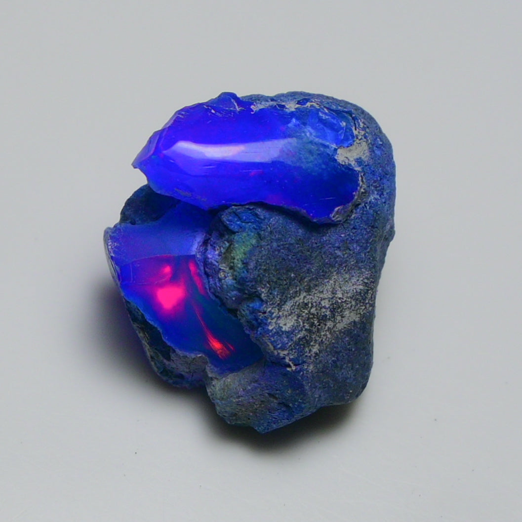 Rare Blue Opal 15.25 Carats | Natural Blue Ethiopian Opal Rough - Ready for Cutting & Jewelry!