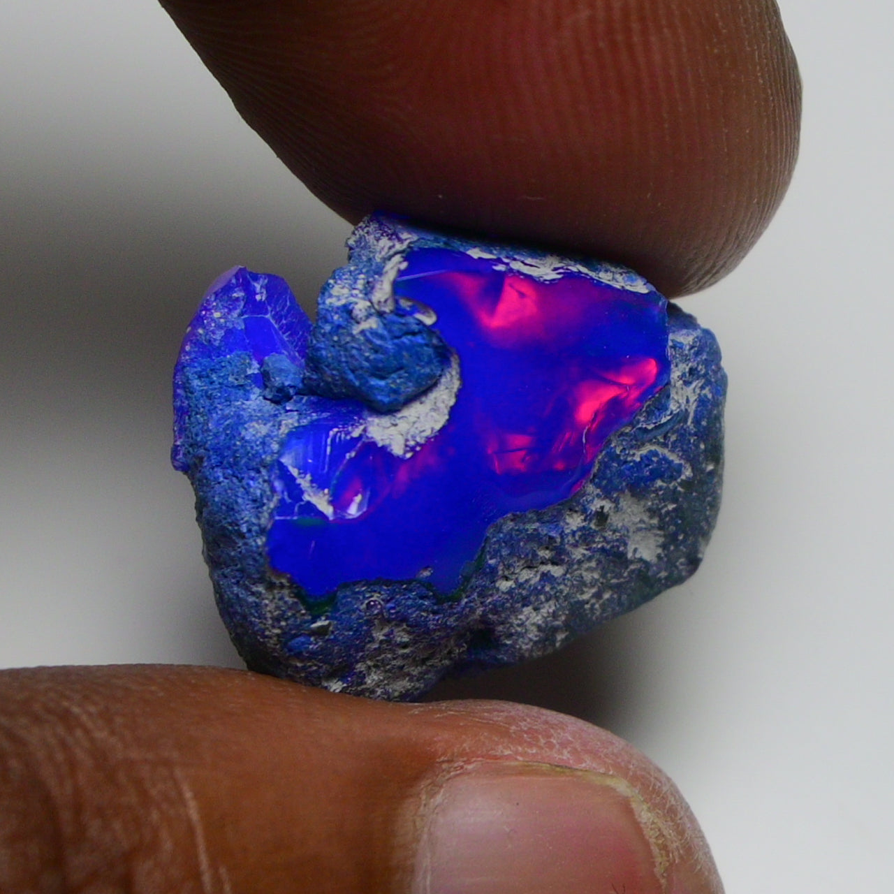 Rare Blue Opal 15.25 Carats | Natural Blue Ethiopian Opal Rough - Ready for Cutting & Jewelry!