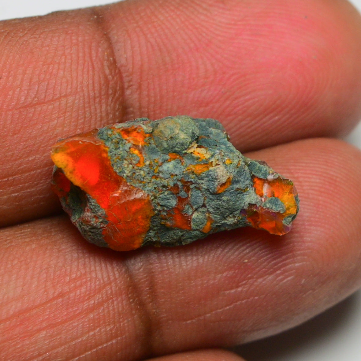 Rare Orange Opal 7.50 Carats | Natural Orange Ethiopian Opal Rough - Ready for Cutting & Jewelry!