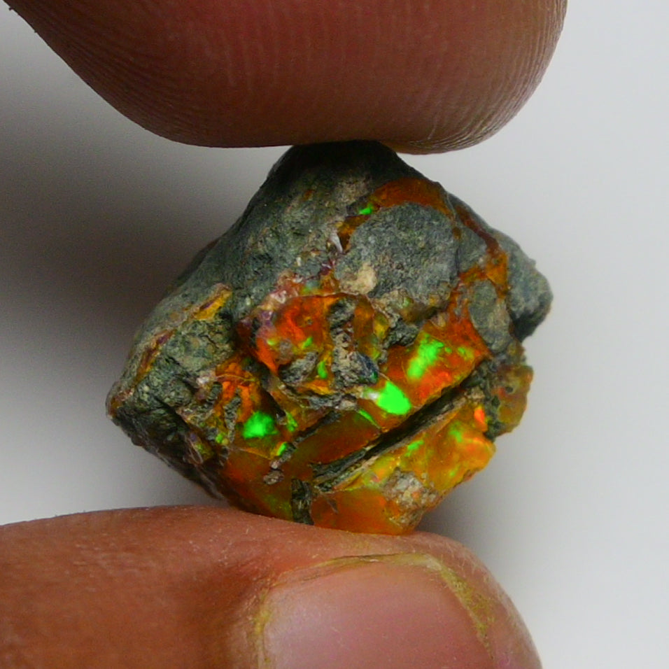 Rare Orange Opal 8.00 Carats | Natural Orange Ethiopian Opal Rough - Ready for Cutting & Jewelry!