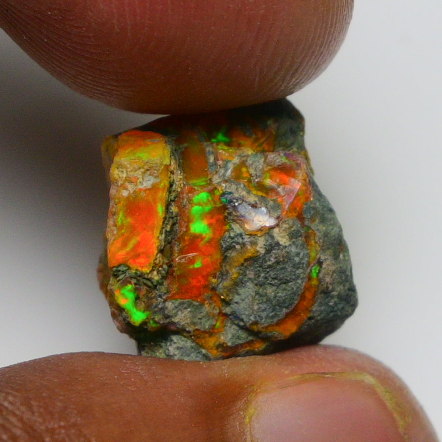 Rare Orange Opal 8.00 Carats | Natural Orange Ethiopian Opal Rough - Ready for Cutting & Jewelry!