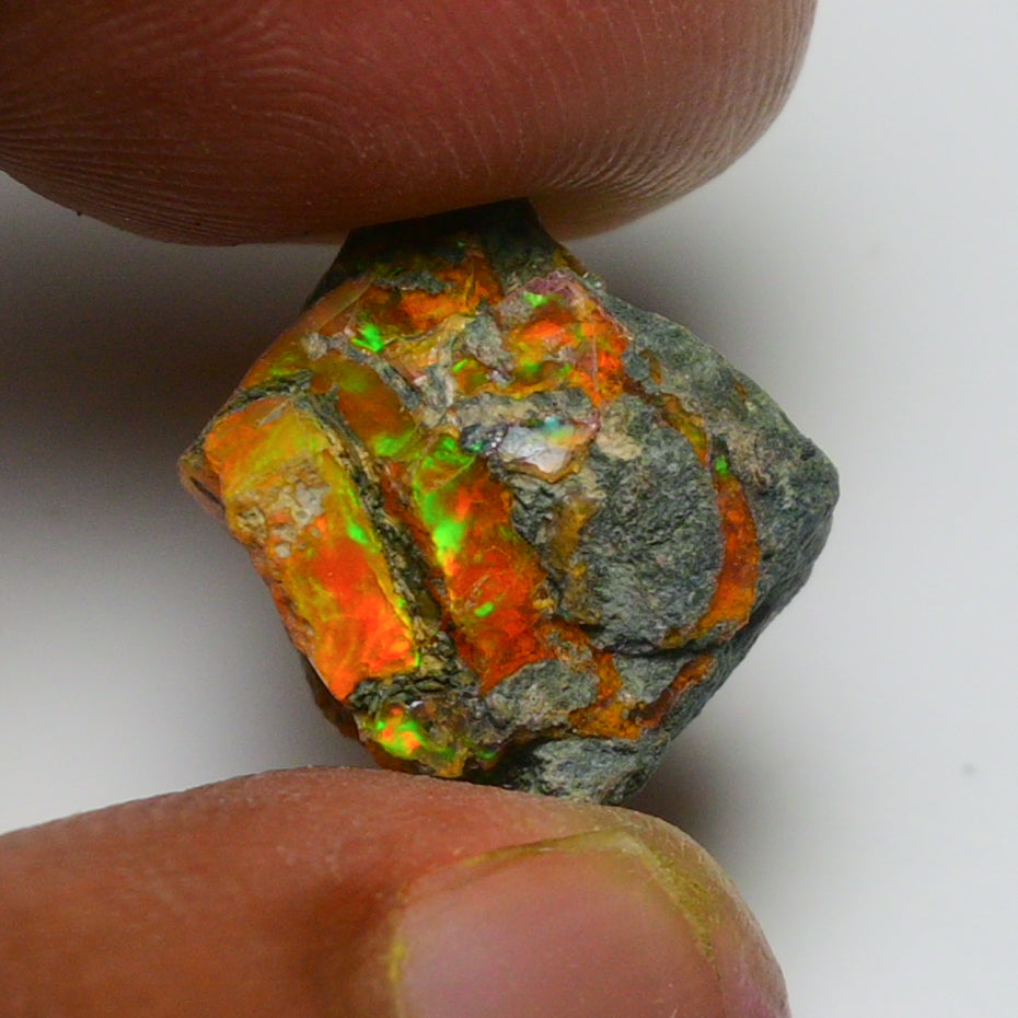 Rare Orange Opal 8.00 Carats | Natural Orange Ethiopian Opal Rough - Ready for Cutting & Jewelry!