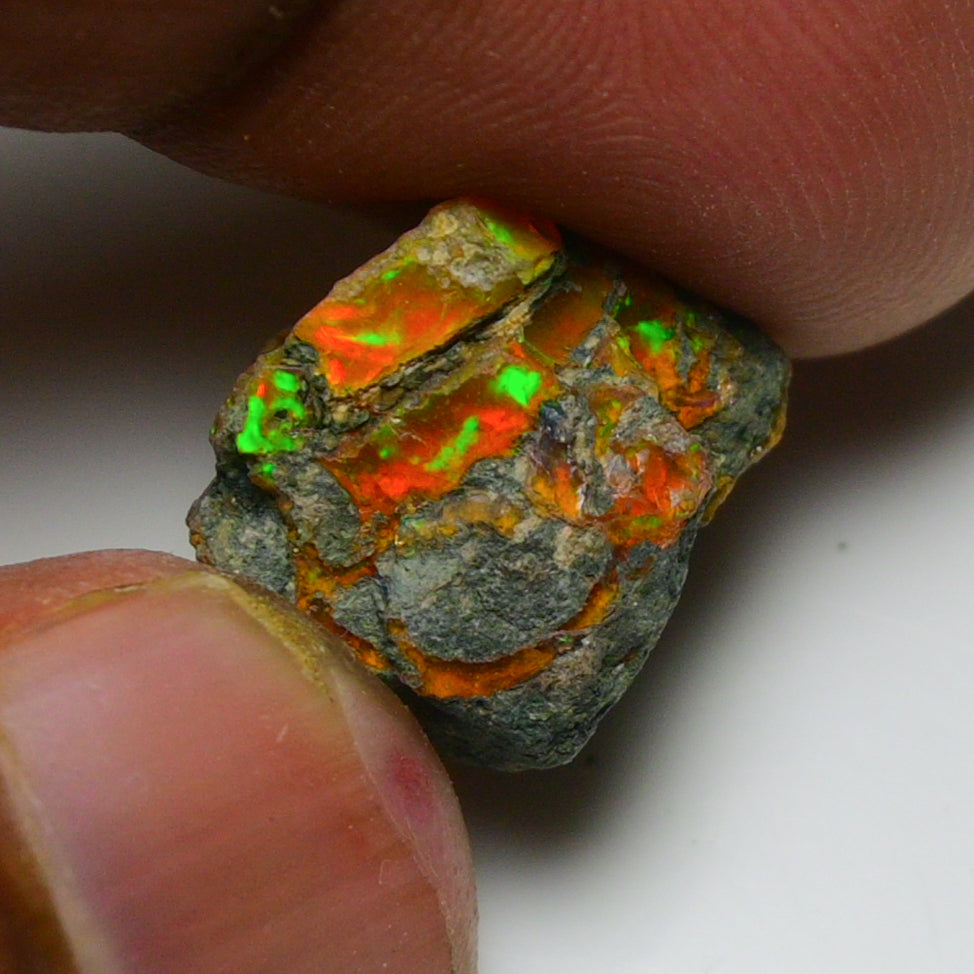 Rare Orange Opal 8.00 Carats | Natural Orange Ethiopian Opal Rough - Ready for Cutting & Jewelry!