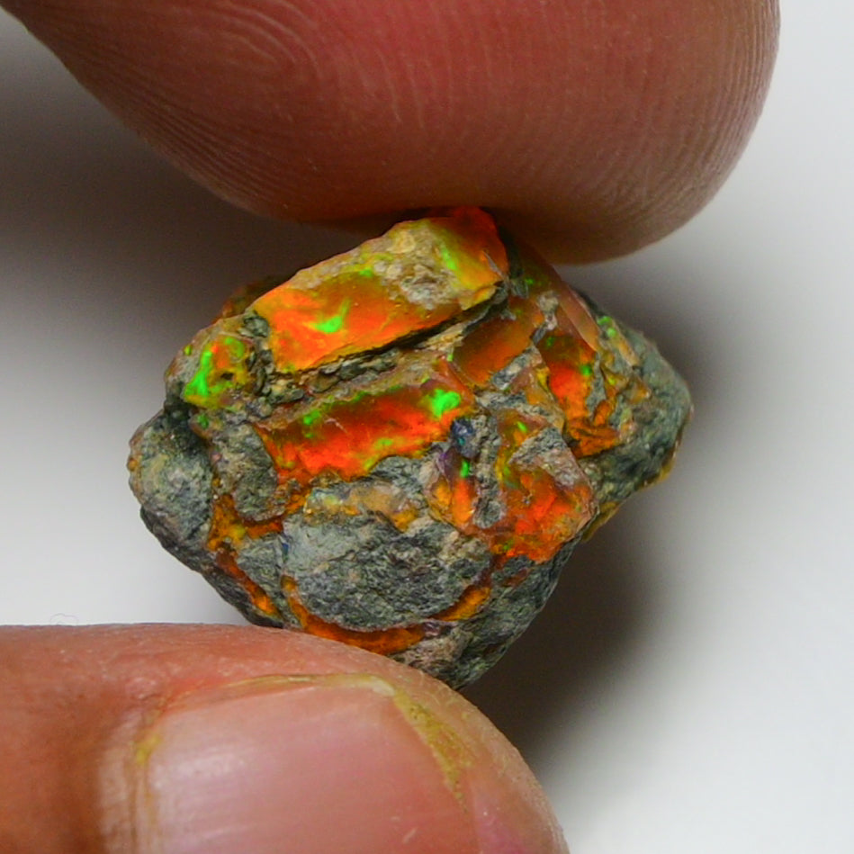 Rare Orange Opal 8.00 Carats | Natural Orange Ethiopian Opal Rough - Ready for Cutting & Jewelry!