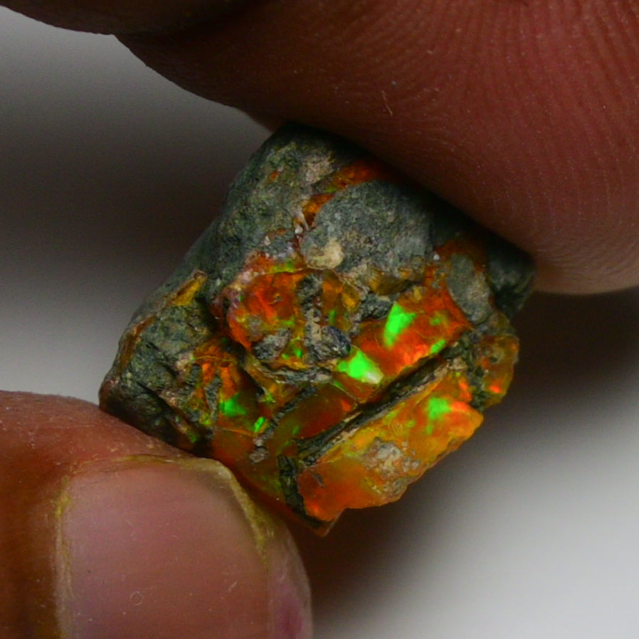 Rare Orange Opal 8.00 Carats | Natural Orange Ethiopian Opal Rough - Ready for Cutting & Jewelry!