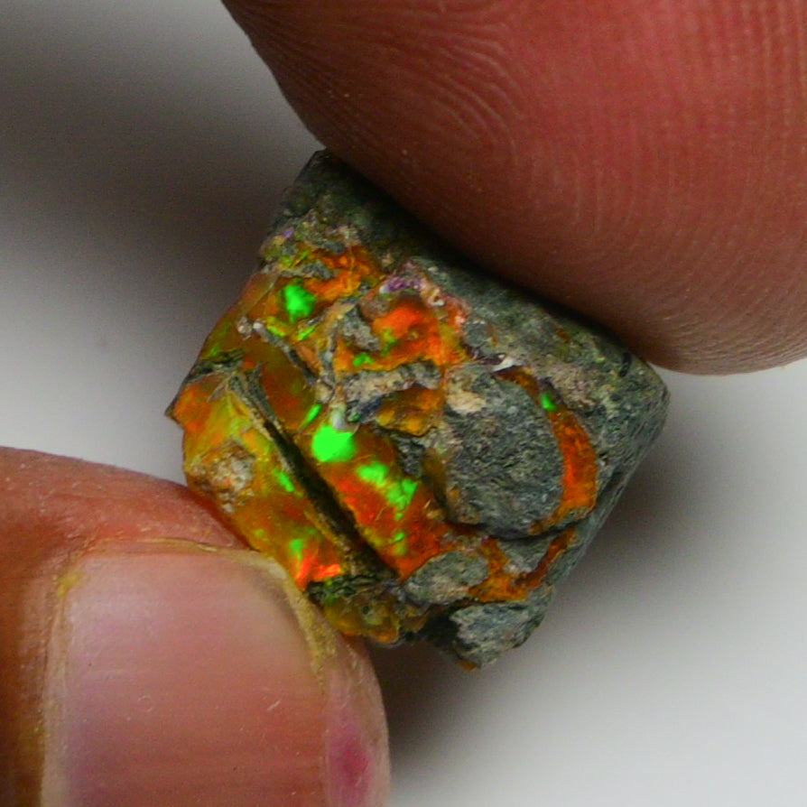 Rare Orange Opal 8.00 Carats | Natural Orange Ethiopian Opal Rough - Ready for Cutting & Jewelry!