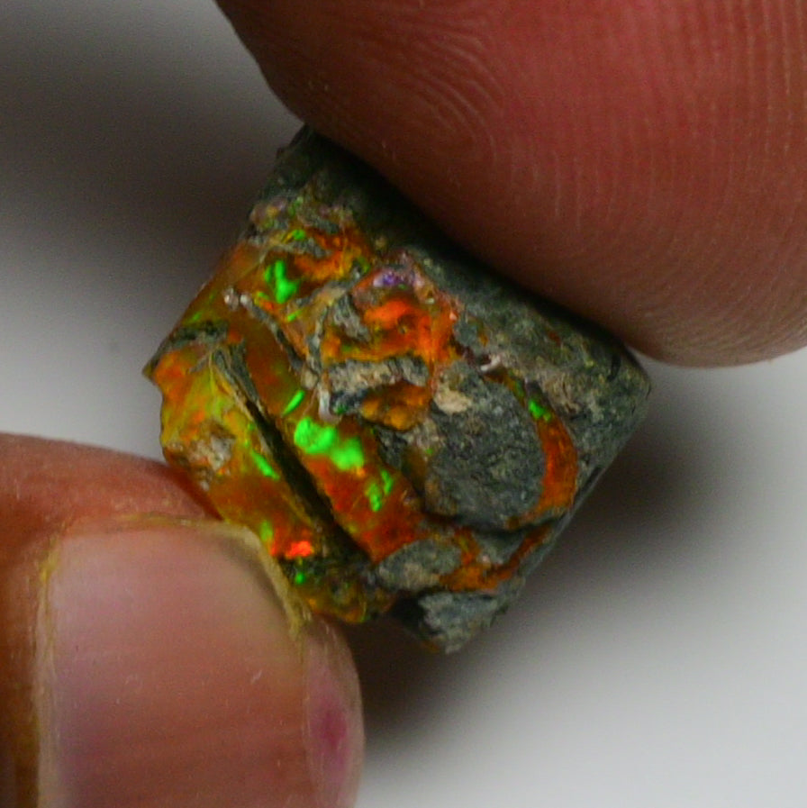 Rare Orange Opal 8.00 Carats | Natural Orange Ethiopian Opal Rough - Ready for Cutting & Jewelry!