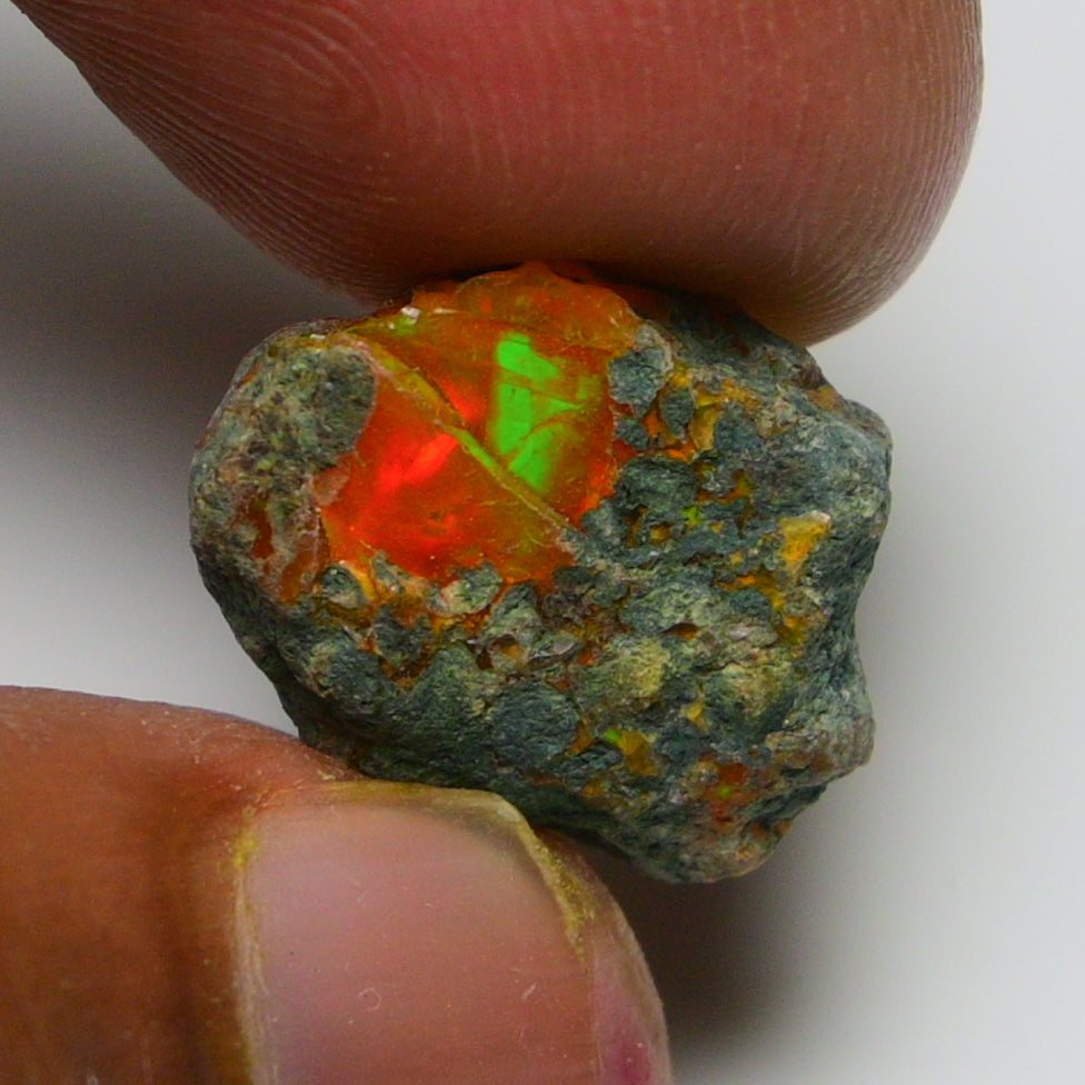 Rare Orange Opal 8.30 Carats | Natural Orange Ethiopian Opal Rough - Ready for Cutting & Jewelry!
