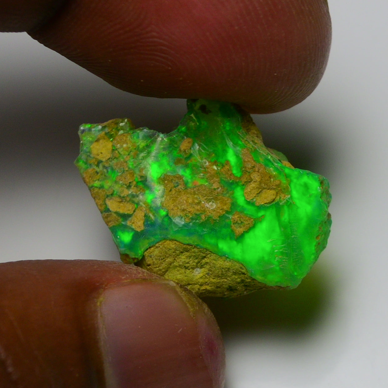 Rare Green Opal 13.15 Carats | Natural Green Ethiopian Opal Rough - Ready for Cutting & Jewelry!