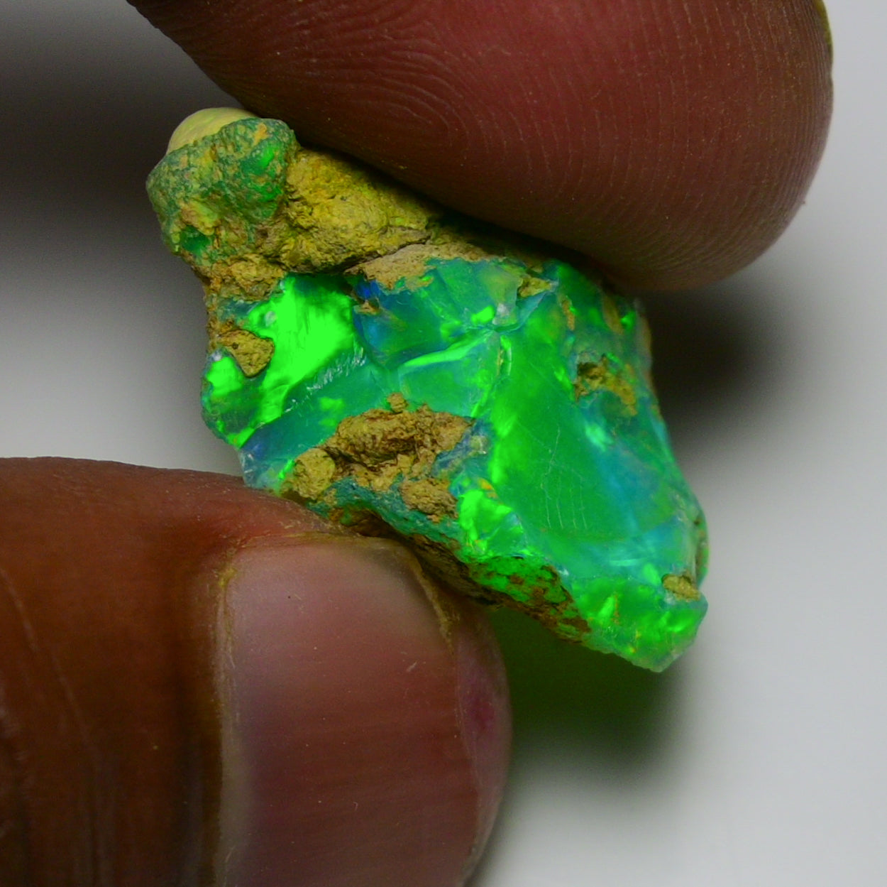 Rare Green Opal 13.40 Carats | Natural Green Ethiopian Opal Rough - Ready for Cutting & Jewelry!