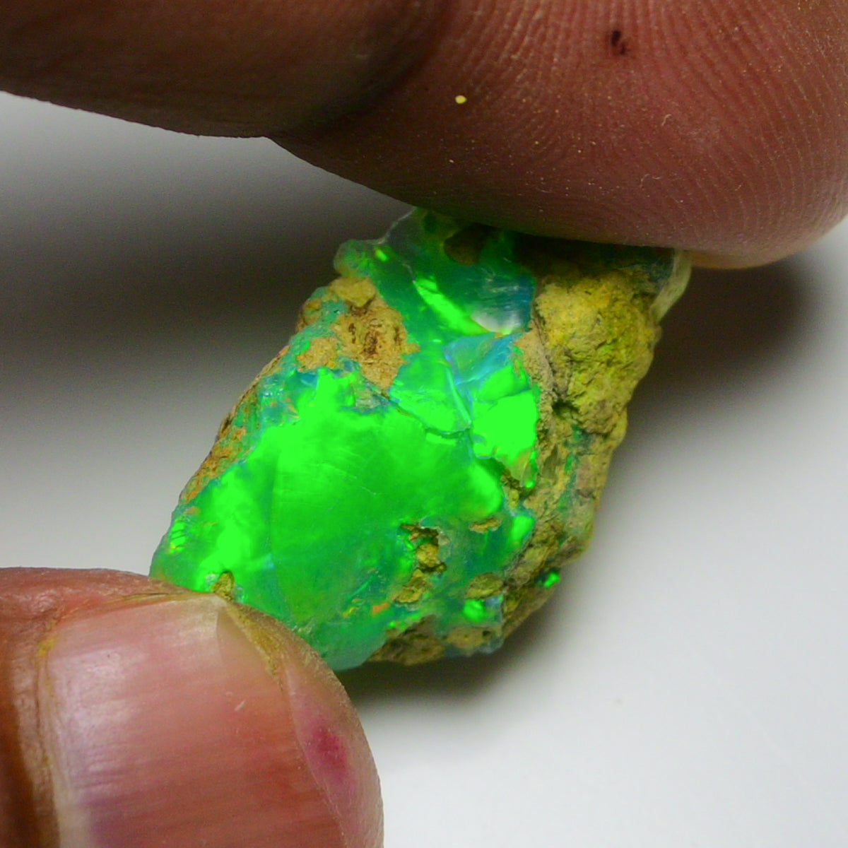 Rare Green Opal 13.40 Carats | Natural Green Ethiopian Opal Rough - Ready for Cutting & Jewelry!