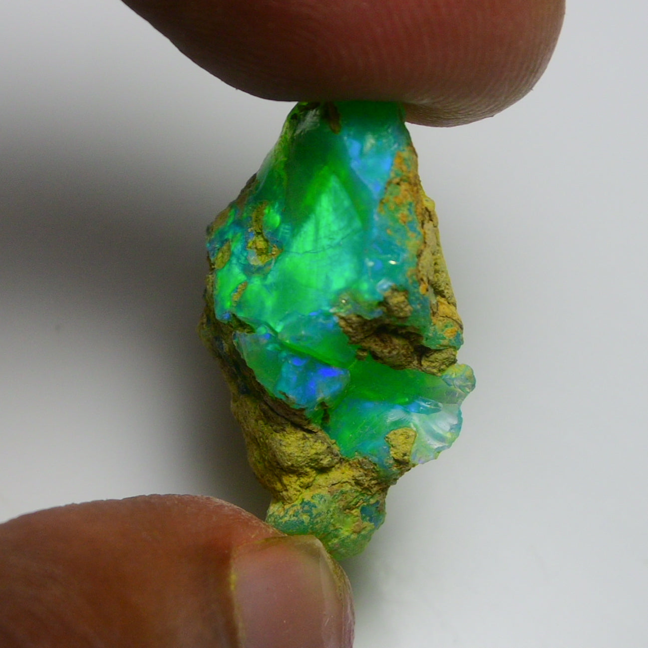 Rare Green Opal 13.40 Carats | Natural Green Ethiopian Opal Rough - Ready for Cutting & Jewelry!