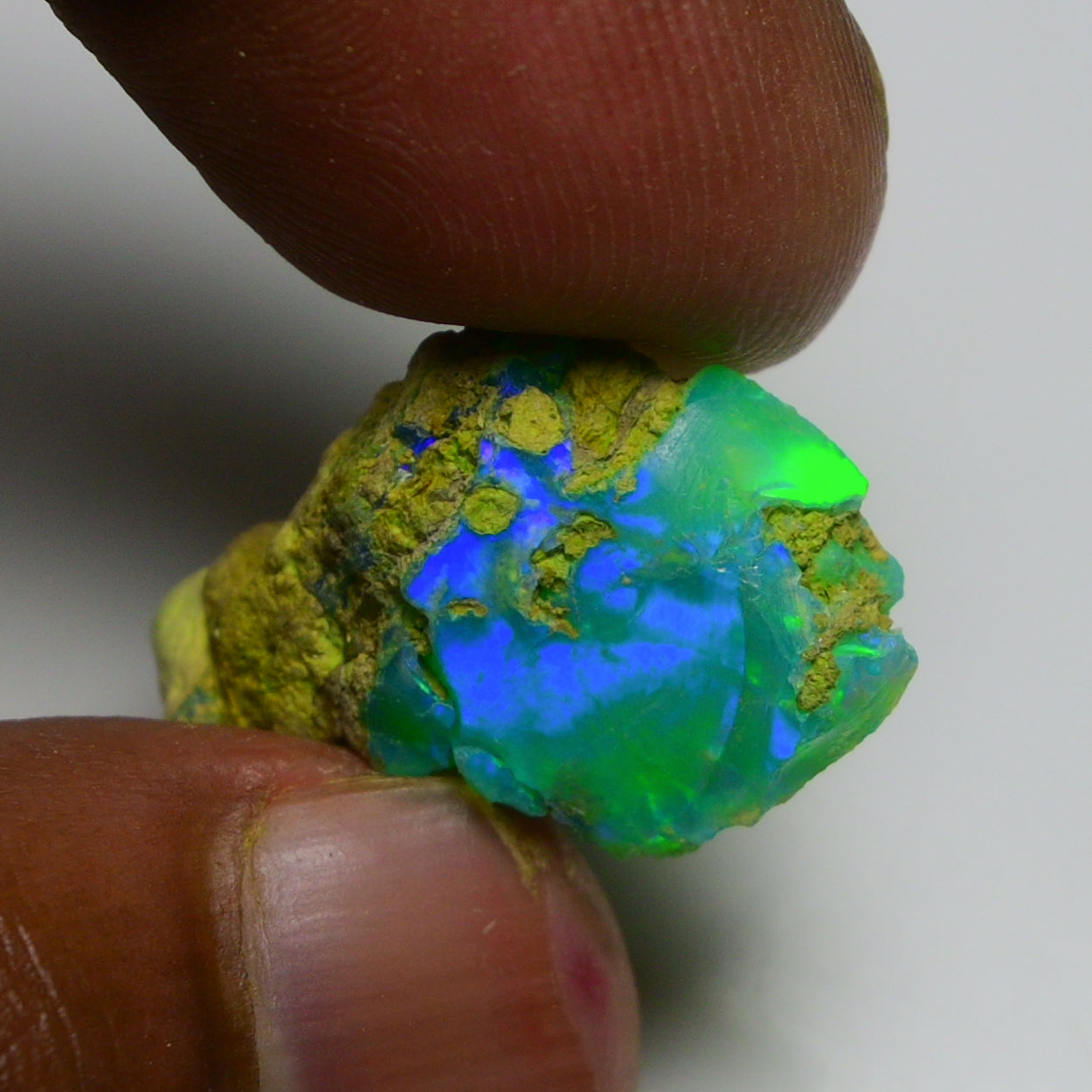 Rare Green Opal 13.40 Carats | Natural Green Ethiopian Opal Rough - Ready for Cutting & Jewelry!
