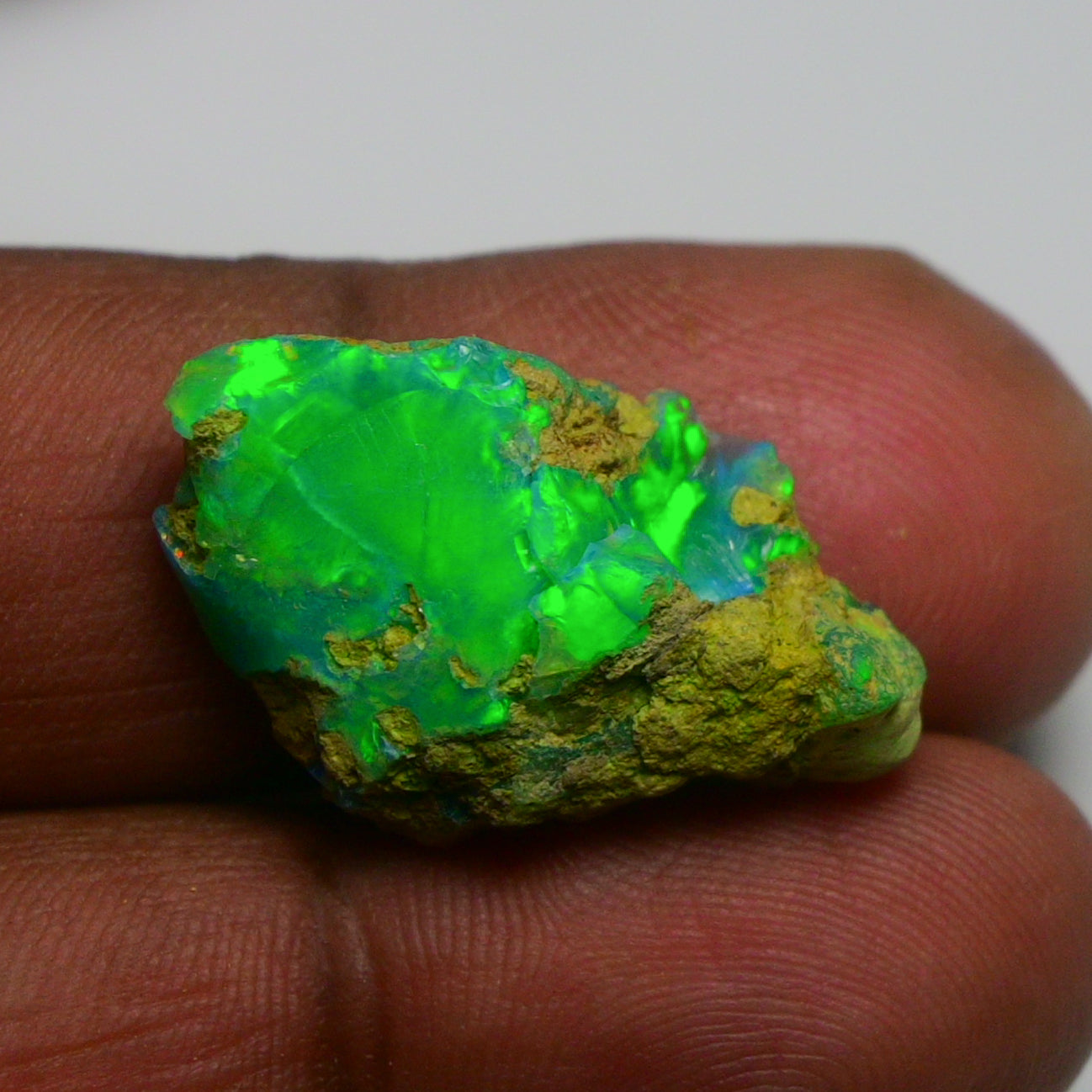 Rare Green Opal 13.40 Carats | Natural Green Ethiopian Opal Rough - Ready for Cutting & Jewelry!