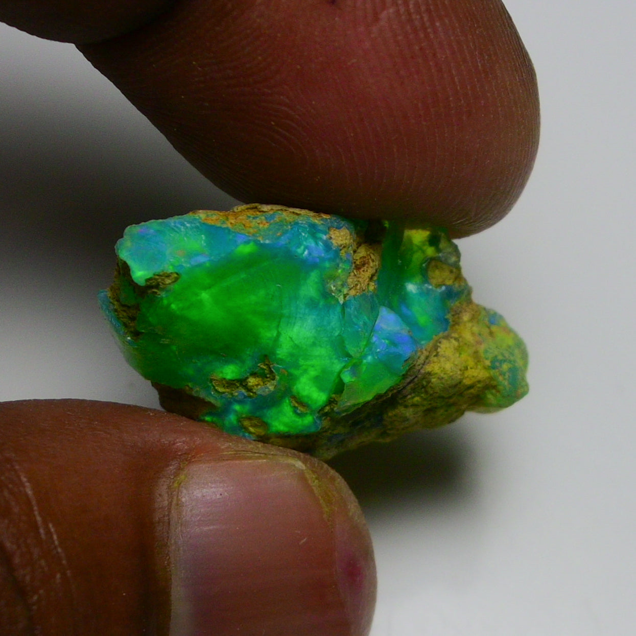 Rare Green Opal 13.40 Carats | Natural Green Ethiopian Opal Rough - Ready for Cutting & Jewelry!