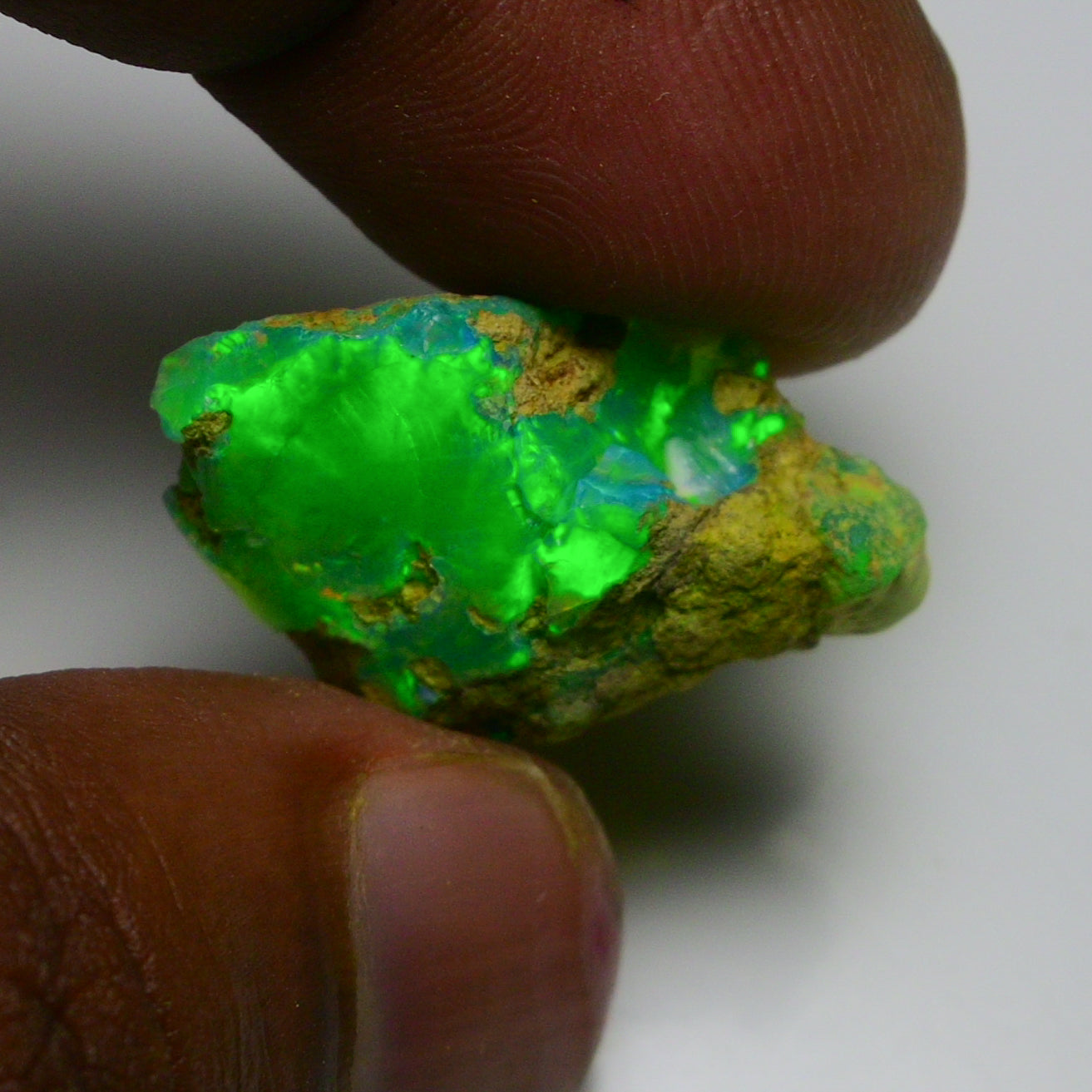 Rare Green Opal 13.40 Carats | Natural Green Ethiopian Opal Rough - Ready for Cutting & Jewelry!