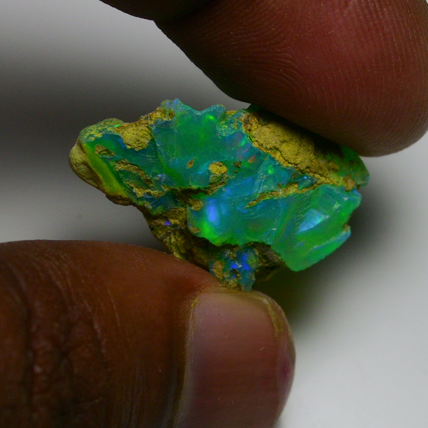 Rare Green Opal 13.40 Carats | Natural Green Ethiopian Opal Rough - Ready for Cutting & Jewelry!