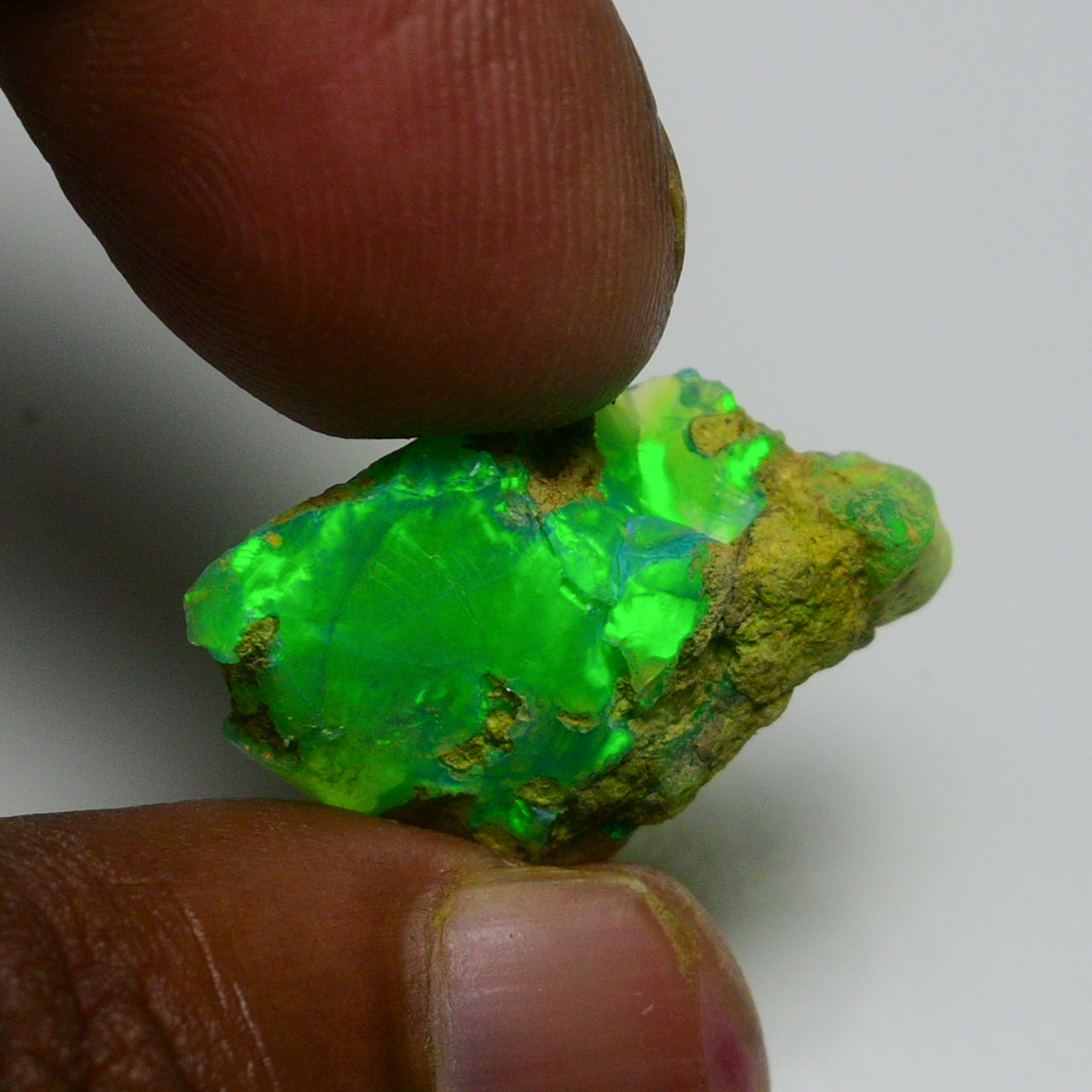 Rare Green Opal 13.40 Carats | Natural Green Ethiopian Opal Rough - Ready for Cutting & Jewelry!