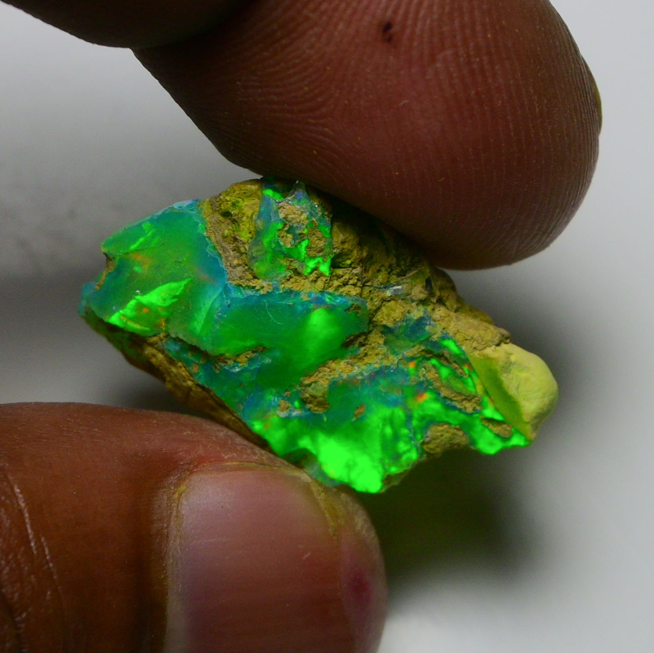 Rare Green Opal 13.40 Carats | Natural Green Ethiopian Opal Rough - Ready for Cutting & Jewelry!